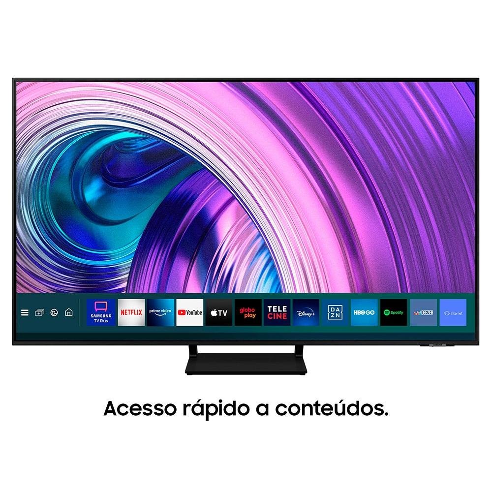 Imagem 3 de 15 do produto Smart TV Samsung 75 Polegadas 4K QLED 75Q70A, 4 HDMI, Wi-Fi, 120Hz, Processador IA, Tela Infinita, Design Slim, Alexa - QN75Q70AAGXZD