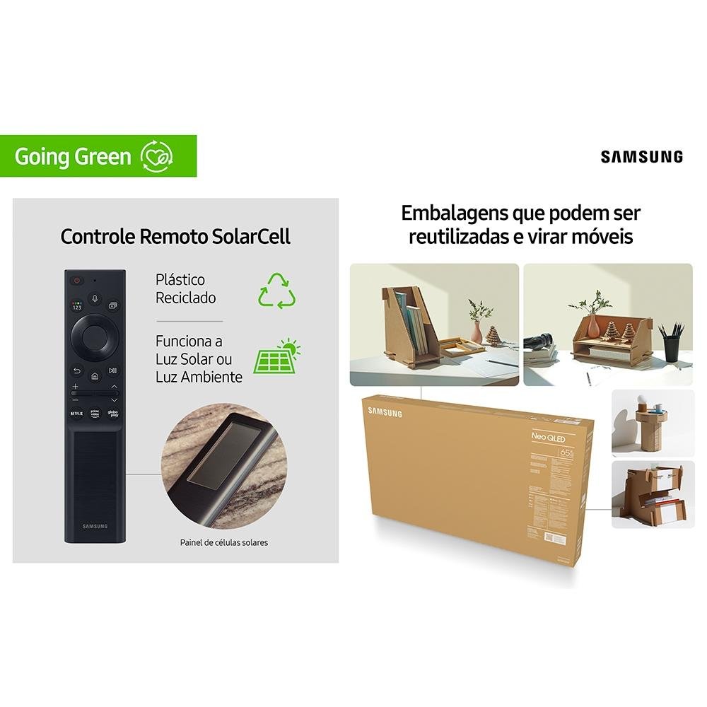 Imagem 12 de 15 do produto Smart TV Samsung 65 Polegadas 4K Neo QLED 65QN85A, 4 HDMI, 120Hz, Processador IA, Tela Infinita, Design Slim, Alexa - QN65QN85AAGXZD