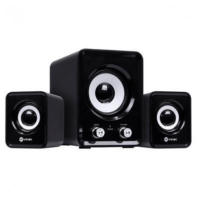 As caixas de som 2.1 Standard Way da Vinik é perfeita para quem não abre mão de um som ambiente enquanto trabalha ou estuda. A caixas de som Standard
