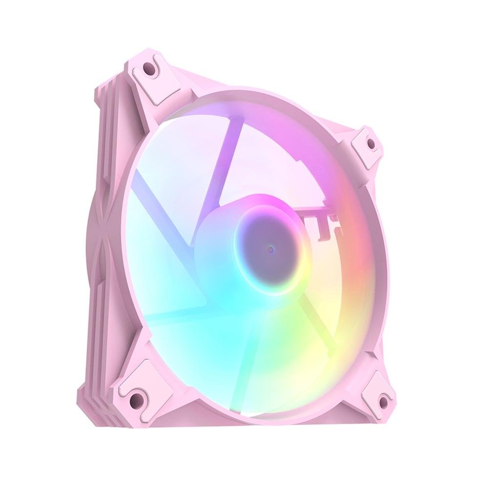 Kit Com 5 Ventoinhas Hyrax, 120mm, ARGB, Rosa - HCL605P