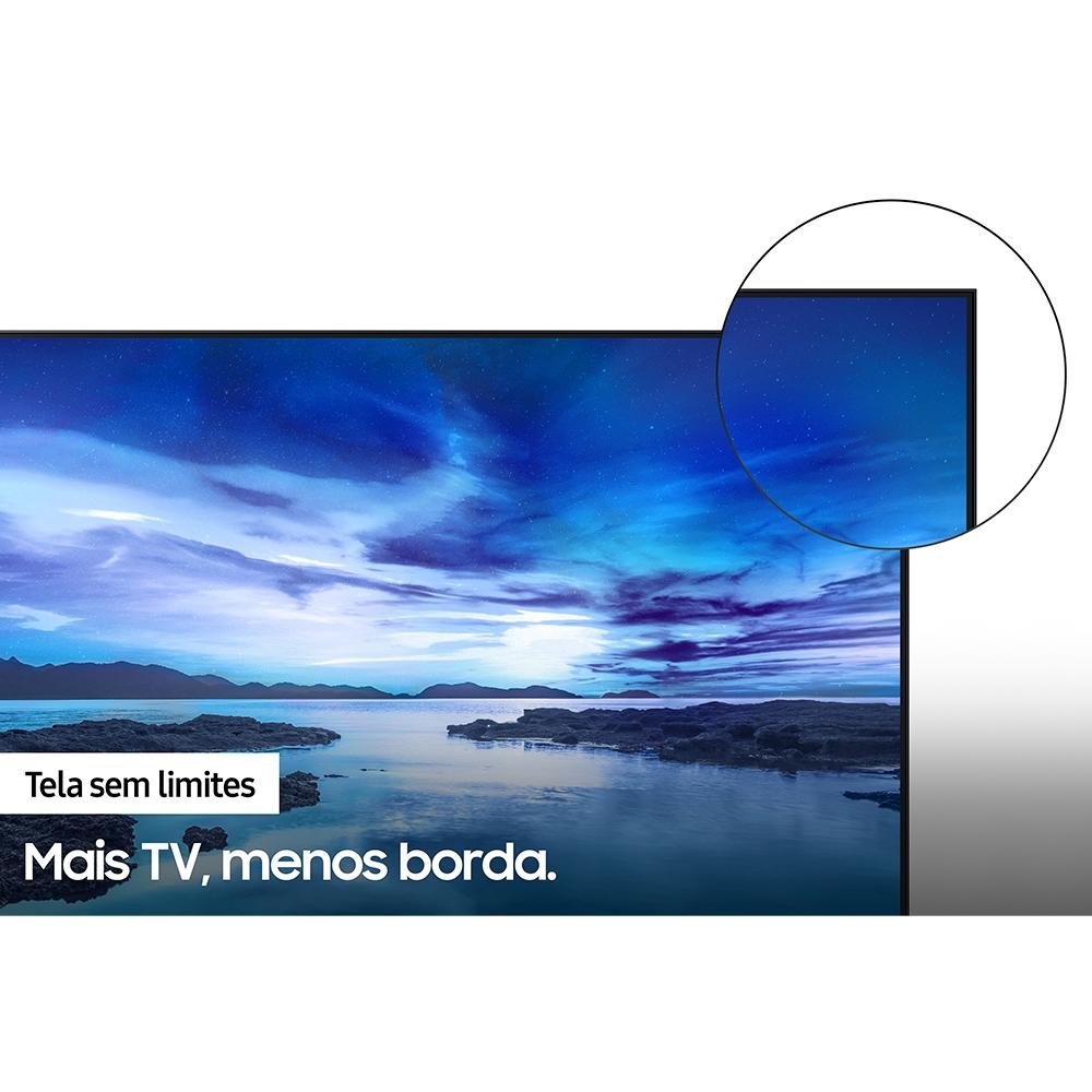 Imagem 10 de 14 do produto Smart TV Samsung 50 Polegadas UHD 4K, 3 HDMI, 1 USB, Processador Crystal 4K, Tela sem limites, Visual Livre de Cabos, Alexa - UN50AU7700GXZD
