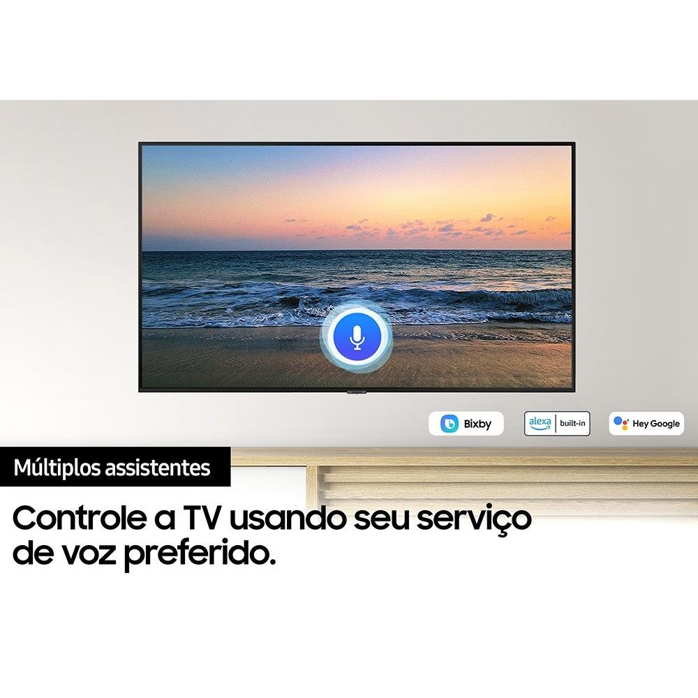 Imagem 12 de 14 do produto Smart TV Samsung 50 Polegadas UHD 4K, 3 HDMI, 1 USB, Processador Crystal 4K, Tela sem limites, Visual Livre de Cabos, Alexa - UN50AU7700GXZD