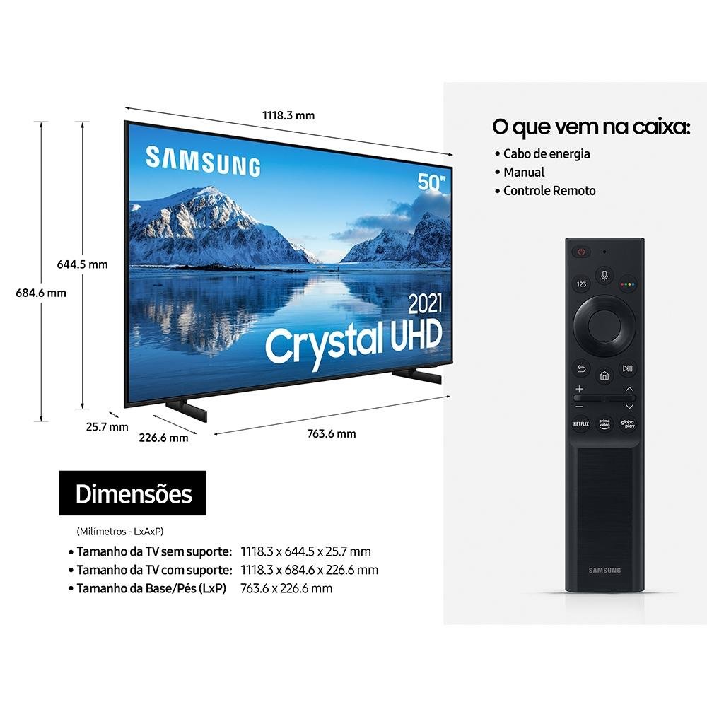samsung 50 polegadas crystal
