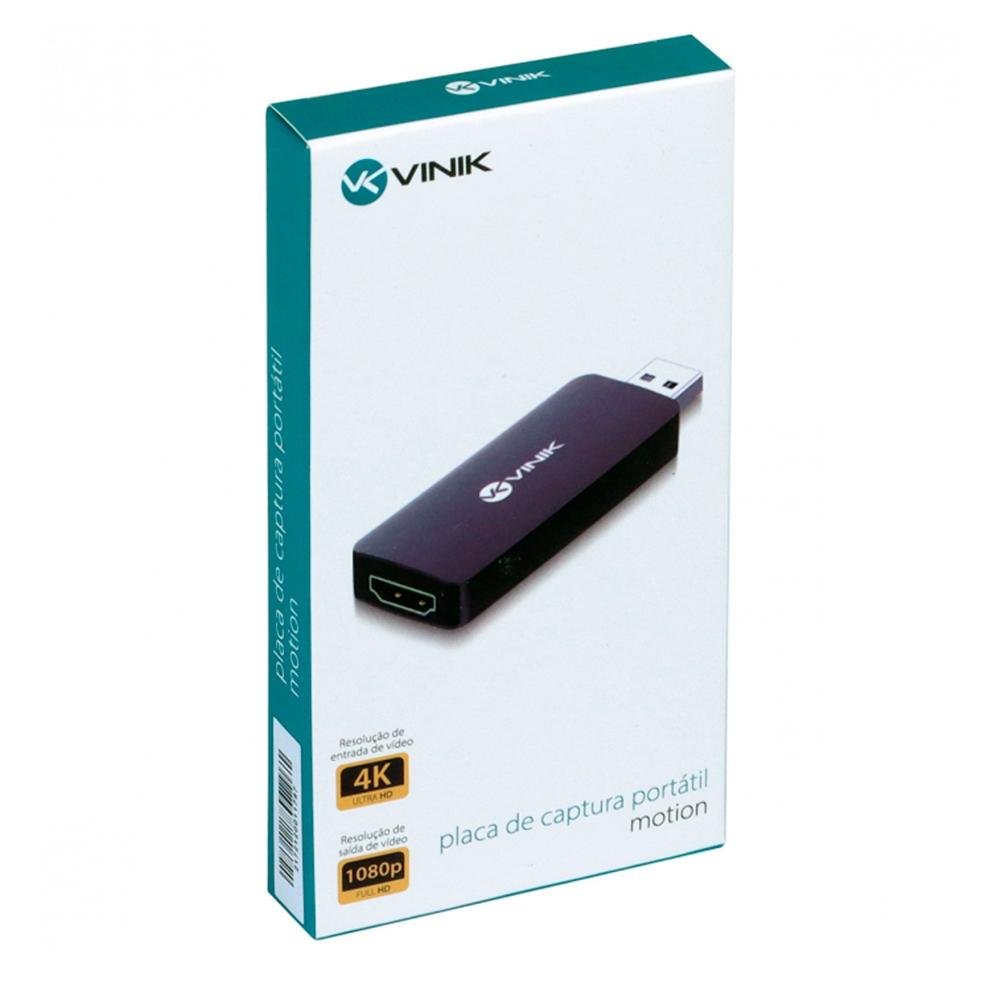 Imagem 7 de 7 do produto Placa de Captura Portátil Vinik Motion USB, Full HD - PCP100