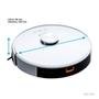 Robô Aspirador e Passa Pano KABUM! smart 700 - 5 Modos de Limpeza, Mapeamento a Laser 3D, Base de Carregamento - Bivolt - Branco - KBSF006