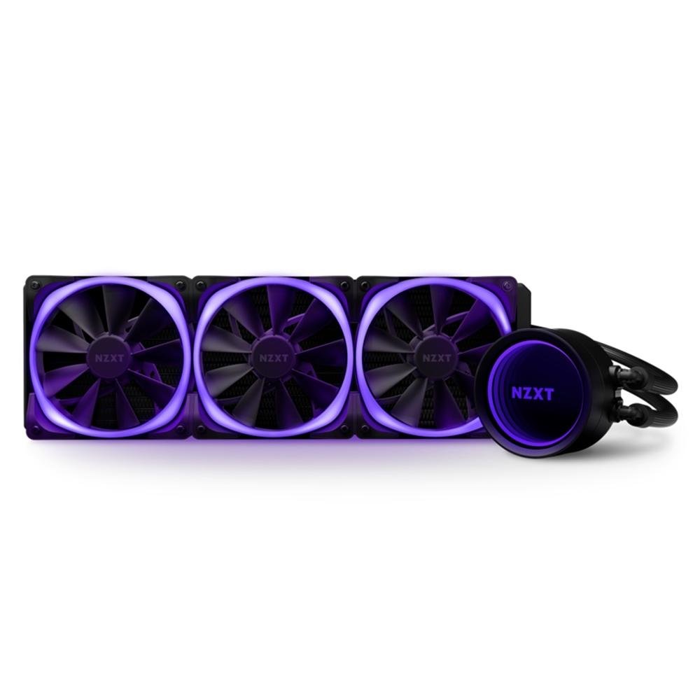 Imagem 3 de 7 do produto Water Cooler NZXT Kraken X73, RGB, 360mm (3x 120mm), Intel e AMD, Preto - RL-KRX73-R1