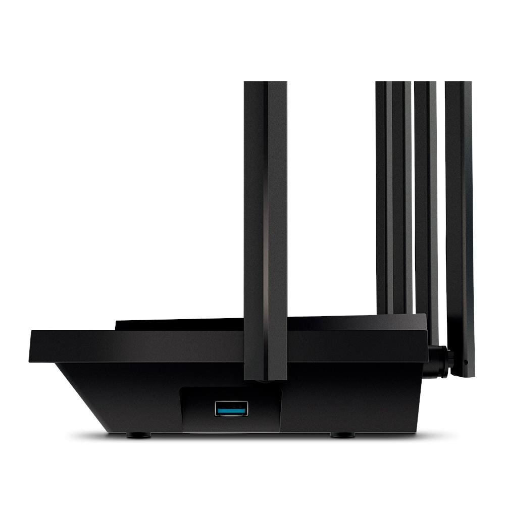 Roteador TP-Link Archer AX5400 5400 Mbps, Dual Band, 6x Antenas Fixas, WI-FI 6, 2.4/5Ghz, USB 3.0, One Mesh, Preto - AX73