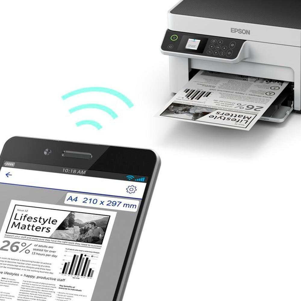 Multifuncional EPSON EcoTank Monocromatica, Simplex, Compatibilidade com Epson Connect Solutions ( Balão.info - view 6