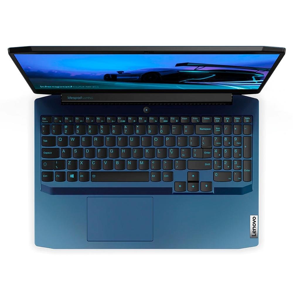 Imagem 4 de 7 do produto Notebook Gamer Lenovo Intel Core i7-10750H, NVIDIA GeForce GTX 1650 4GB, 8GB, 512GB SSD, 15.6", Windows 10 Home, Azul - 82CG0005BR