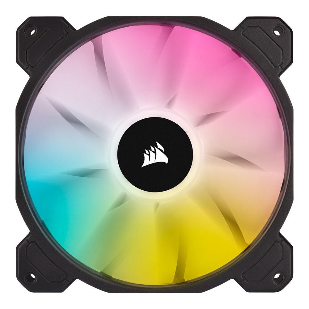Imagem 2 de 7 do produto Kit Com 2 Ventoinhas Corsair iCUE SP140 Elite Performance, 140mm, RGB, Preto - CO-9050111-WW