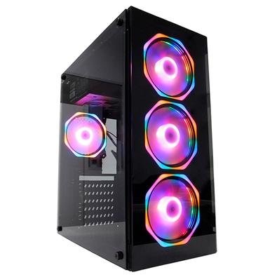 PC Gamer Concórdia Glass Intel Core i3-9100F, 8GB DDR4, SSD 120GB, HD 1TB RX 550 4GB, Fonte 500W, Linux - 40552.