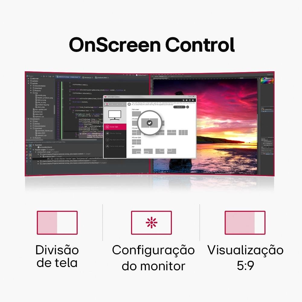 Monitor LG 29" Full HD, IPS, Ultra Wide, HDMI, VESA, Ajuste de Ângulo, HDR 10, 99% sRGB, FreeSync, Preto - 29WL500 Monitor LG 29" Full HD, IPS, Ultra Wide, HDMI, VESA, Ajuste de Ângulo, HDR 10, 99% sRGB, FreeSync, Preto - 29WL500