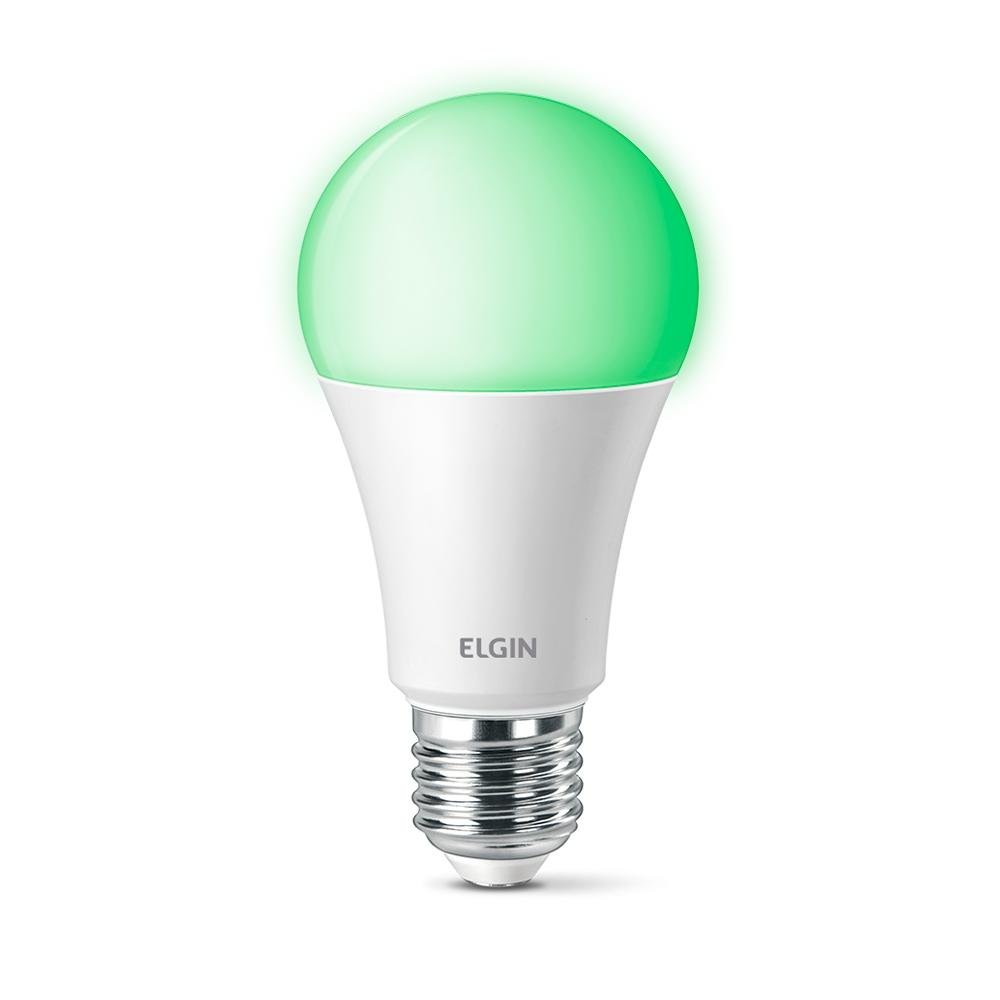 Imagem 3 de 10 do produto Lâmpada Smart Elgin, 10W, RGB Color, Wi-Fi, Alexa e Google Assistant, Branco - 48BLEDWIFI00