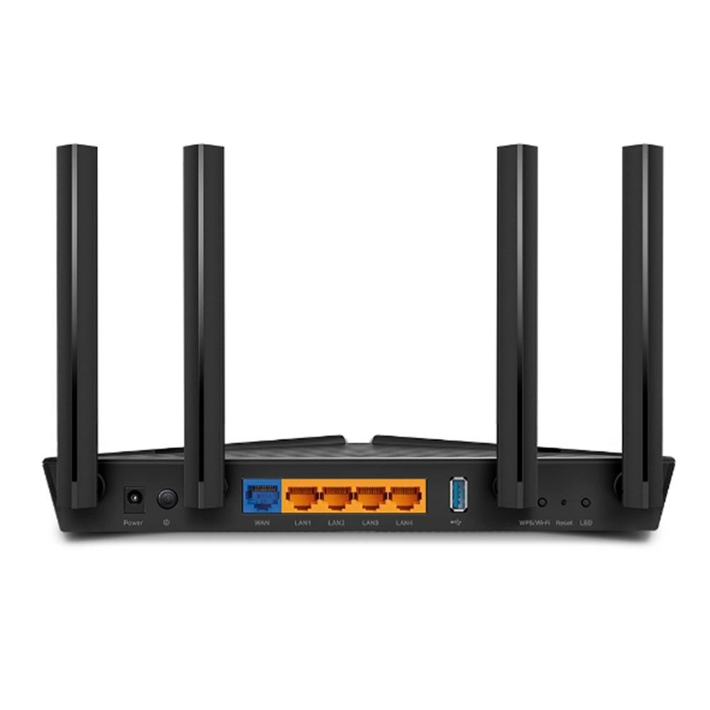 Roteador Tp-Link Archer AX50 WiFi 6 Dual Band Gigabyte AX3000, 2402Mbps em 5Ghz, Quatro Antenas, Preto - ARCHER AX50 Roteador Tp-Link Archer AX50 WiFi 6 Dual Band Gigabyte AX3000, 2402Mbps em 5Ghz, Quatro Antenas, Preto - ARCHER AX50
