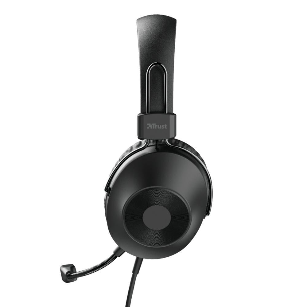 Headset Trust Over-Ear, Conexão USB, Driver 40mm, Cabo de 2m com Controle de Volume, Preto - 24132 Headset Trust Over-Ear, Conexão USB, Driver 40mm, Cabo de 2m com Controle de Volume, Preto - 24132