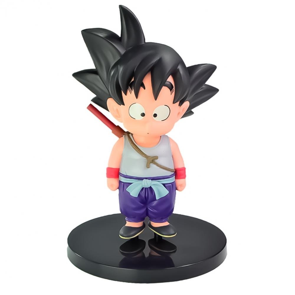 Action Figure Boneco Dragon Ball Goku criança c/ bastão