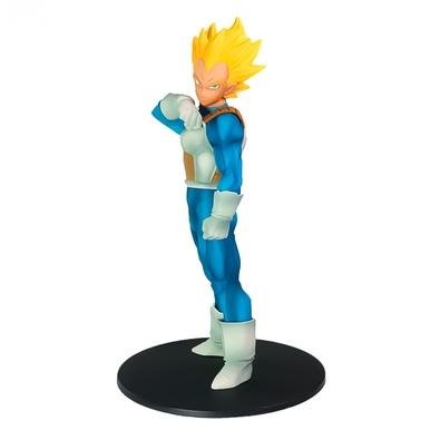 Super Saiyan Vegeta O intimidante Príncipe de todos os Saiyajins, Vegeta, retorna à coleção Dragon Ball Z Resolução de Soldados. Neste segundo lançame