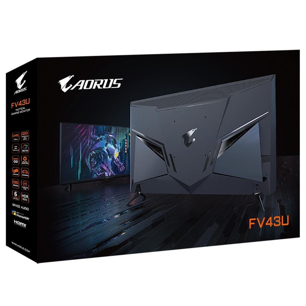Monitor Gamer Aorus 43 4K UHD Quantum Dot | KaBuM!