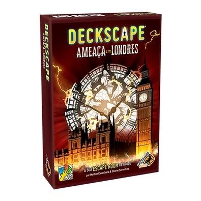Deckscape: Ameaça em Londres, Galápagos Jogos Será que você e seus amigos conseguirão salvar Londres a tempo? Ameaça em Londres é uma Escape Room de