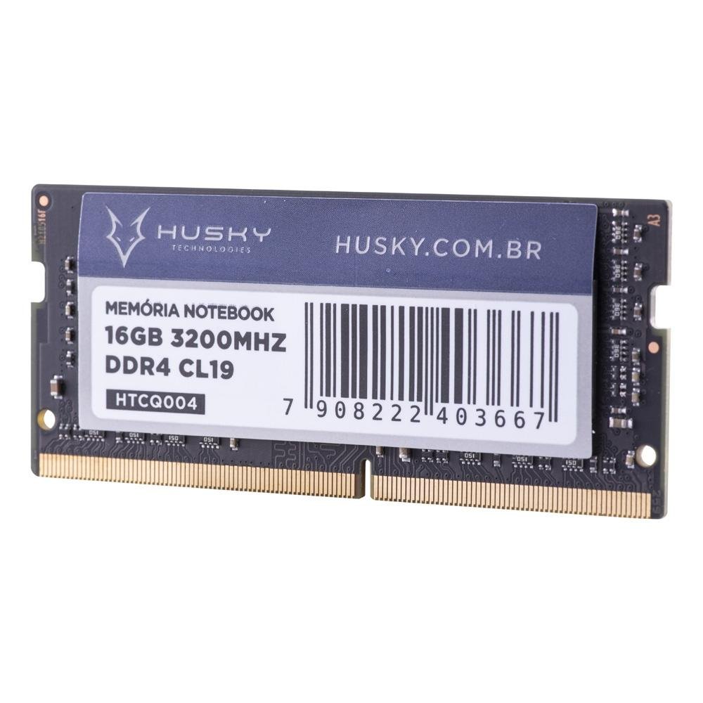 Imagem 4 de 6 do produto Memória Para Notebook Husky Technologies, 16GB, 3200MHz, DDR4, CL19 - HTCQ004