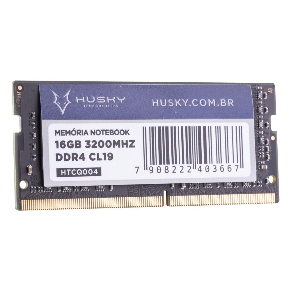 Imagem 3 de 6 do produto Memória Para Notebook Husky Technologies, 16GB, 3200MHz, DDR4, CL19 - HTCQ004
