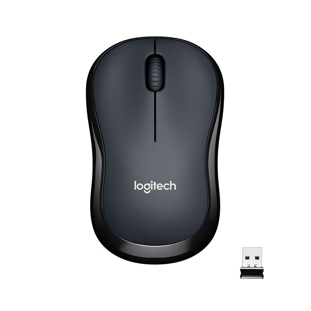 Imagem 3 de 11 do produto Mouse Sem Fio Logitech M220 com Clique Silencioso, Design Ambidestro Compacto, Conexão USB e Pilha Inclusa, Graphite - 910-006127