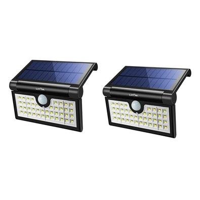 Conjunto 2 Luminárias Litom com 42 LEDs, Portátil com Energia Solar e Sensor de Movimento - X001-W1RY79.