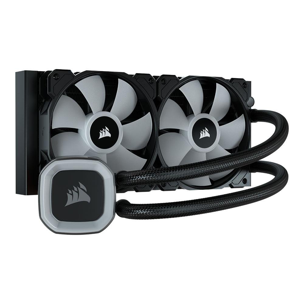 Water Cooler Corsair H100 RGB, 240mm, AMD/Intel, Preto - CW-9060053-WW