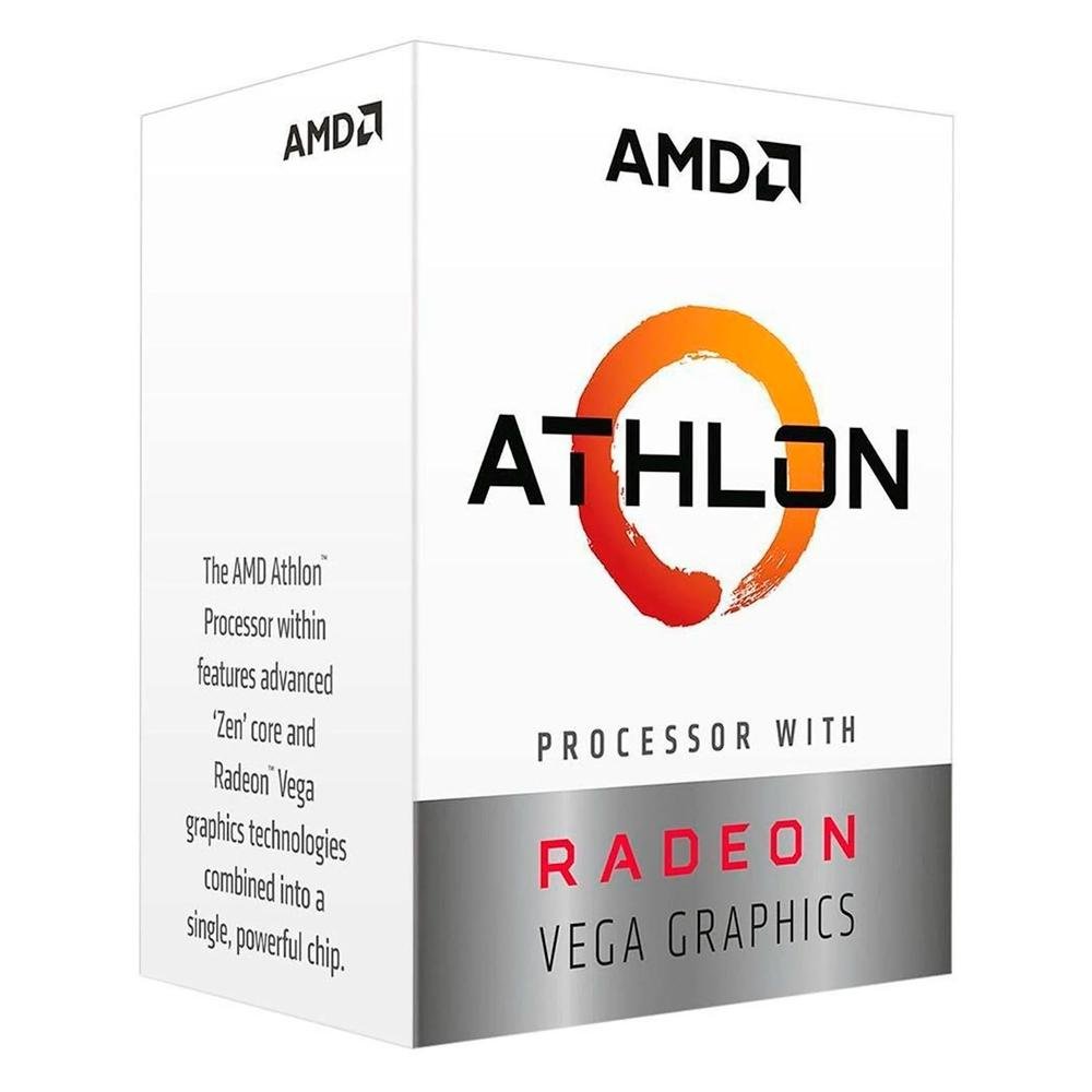 Imagem 4 de 4 do produto Processador AMD Athlon 3000G Two Core, Cache 5MB, 3500MHz, AM4 - YD3000C6FBBOX