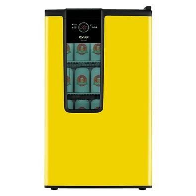 A Cervejeira Consul Amarela deixa sua cervejas geladas, sem congelar: é o fim do malabarismo entre a geladeira e o congelador! Com capacidade para 75