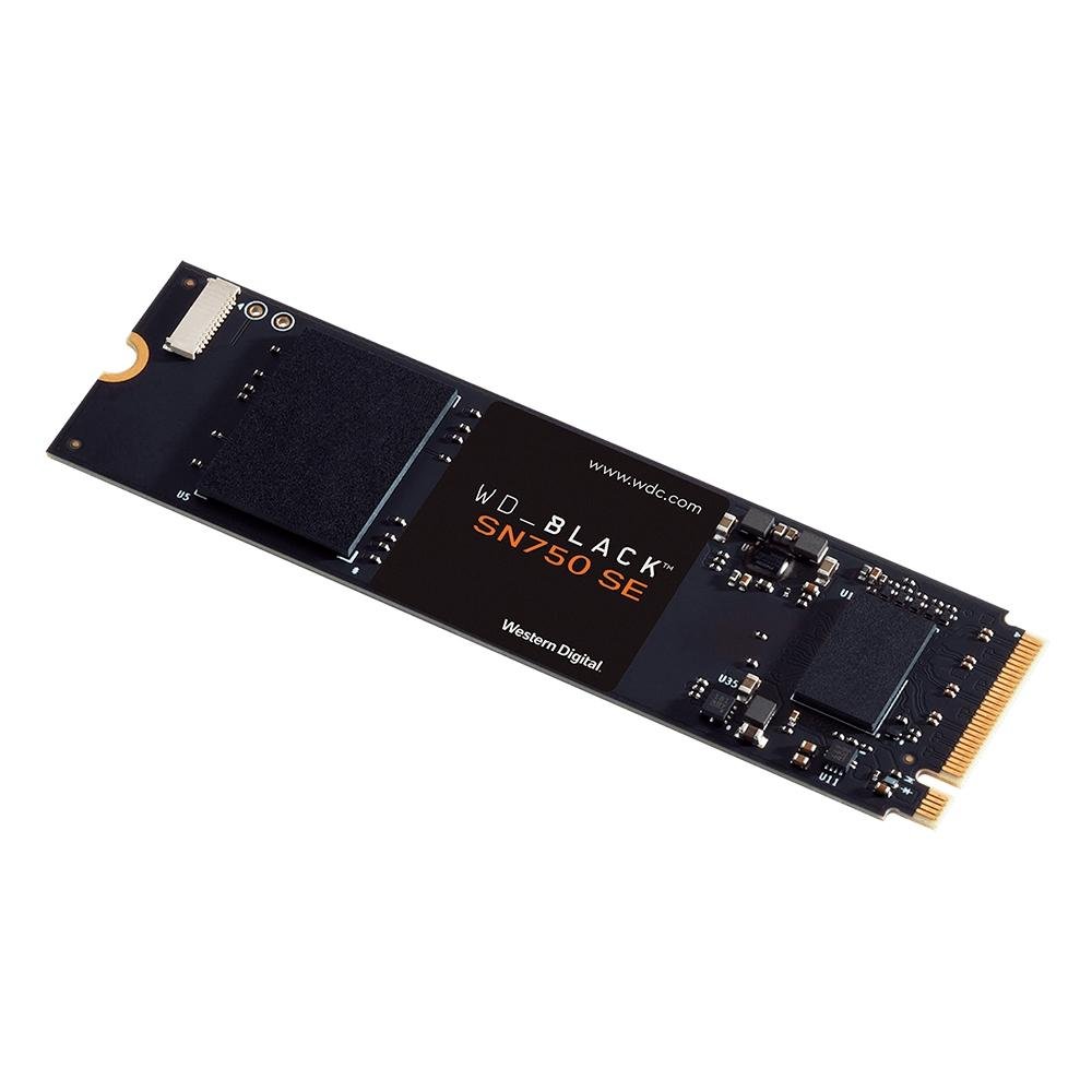 SSD WD Black SN750 SE, 250GB, M.2, NVMe, PCIe Gen4, Leitura 3200MB/s Gravação 1000MB/s, Preto - WDS250G1B0E SSD WD Black SN750 SE, 250GB, M.2, NVMe, PCIe Gen4, Leitura 3200MB/s Gravação 1000MB/s, Preto - WDS250G1B0E