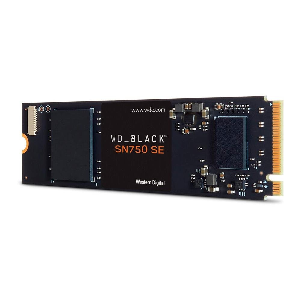 SSD WD Black SN750 SE, 250GB, M.2, NVMe, PCIe Gen4, Leitura 3200MB/s Gravação 1000MB/s, Preto - WDS250G1B0E SSD WD Black SN750 SE, 250GB, M.2, NVMe, PCIe Gen4, Leitura 3200MB/s Gravação 1000MB/s, Preto - WDS250G1B0E