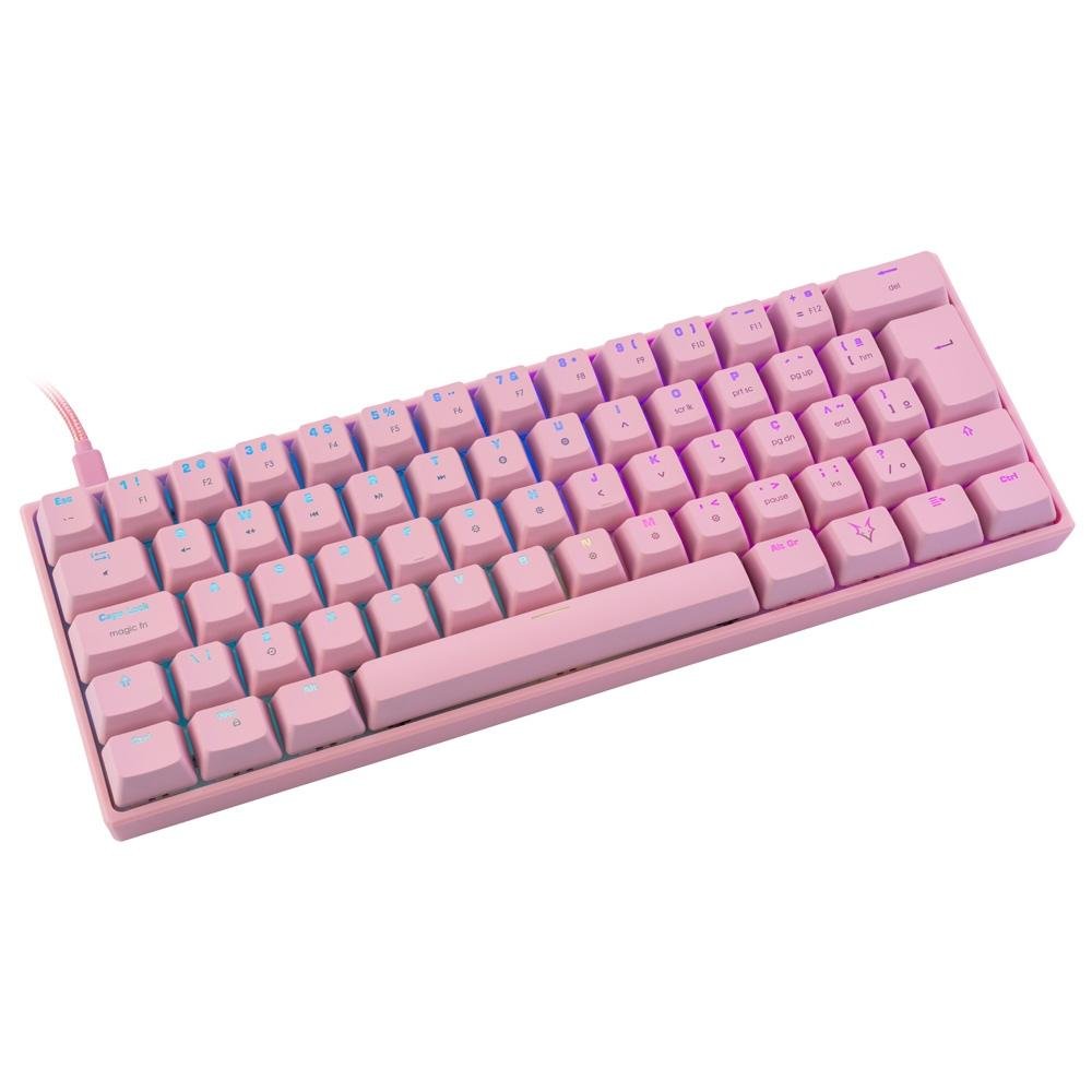 Teclado Mecânico Gamer Husky Gaming Blizzard, 60%, RGB, Switch Gateron Blue, ABNT2, Rosa - HGMO026 Teclado Mecânico Gamer Husky Gaming Blizzard, 60%, RGB, Switch Gateron Blue, ABNT2, Rosa - HGMO026