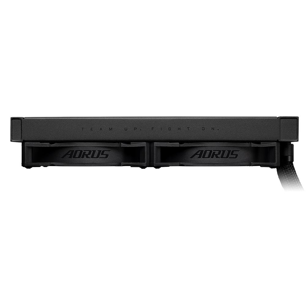 Imagem 8 de 8 do produto Water Cooler Gigabyte Aorus Liquid Cooler 240, RGB, 240mm (2x 120mm), AMD/Intel, Com Display LCD, Preto - GP-AORUS WATERFORCE X 240