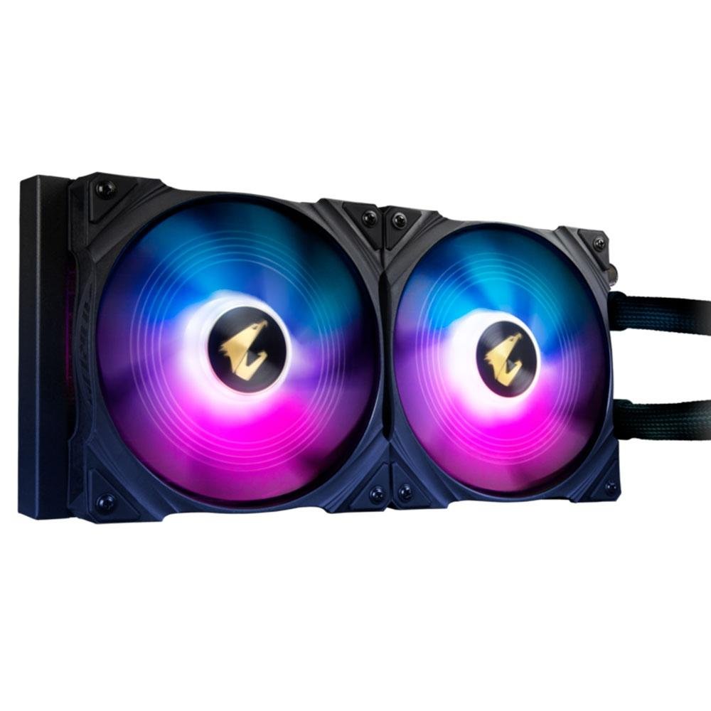 Imagem 6 de 7 do produto Water Cooler Gigabyte Aorus Liquid Cooler 280, RGB, 280mm, AMD/Intel, Com Display LCD - GP-AORUS WATERFORCE X 280