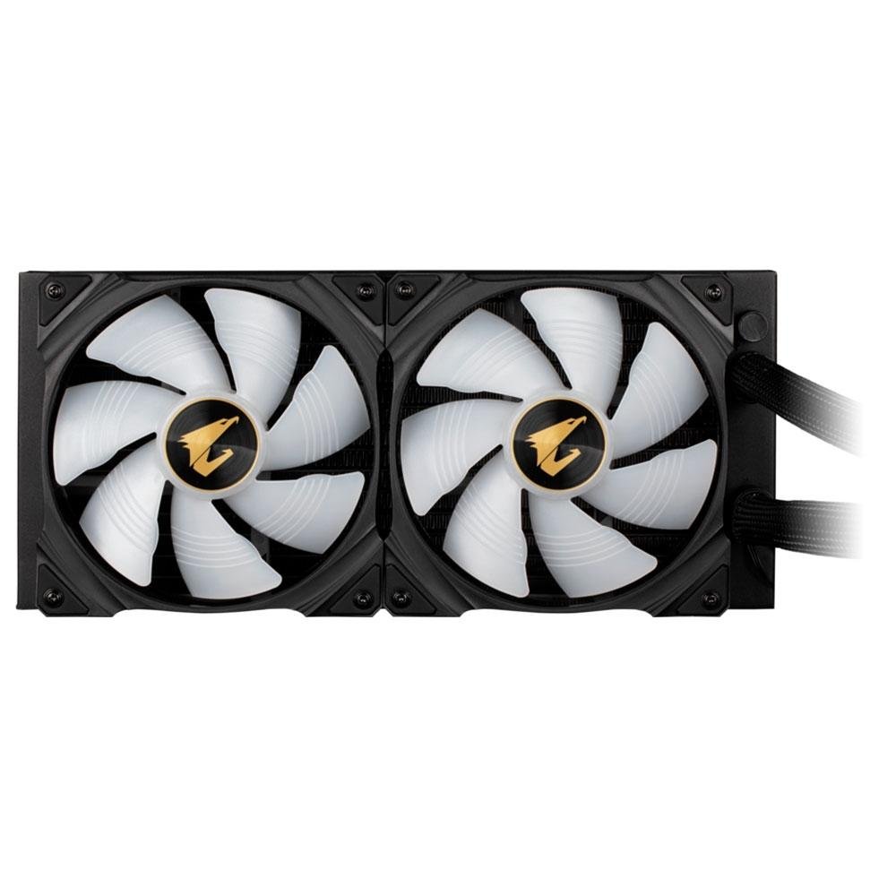Imagem 7 de 7 do produto Water Cooler Gigabyte Aorus Liquid Cooler 280, RGB, 280mm, AMD/Intel, Com Display LCD - GP-AORUS WATERFORCE X 280