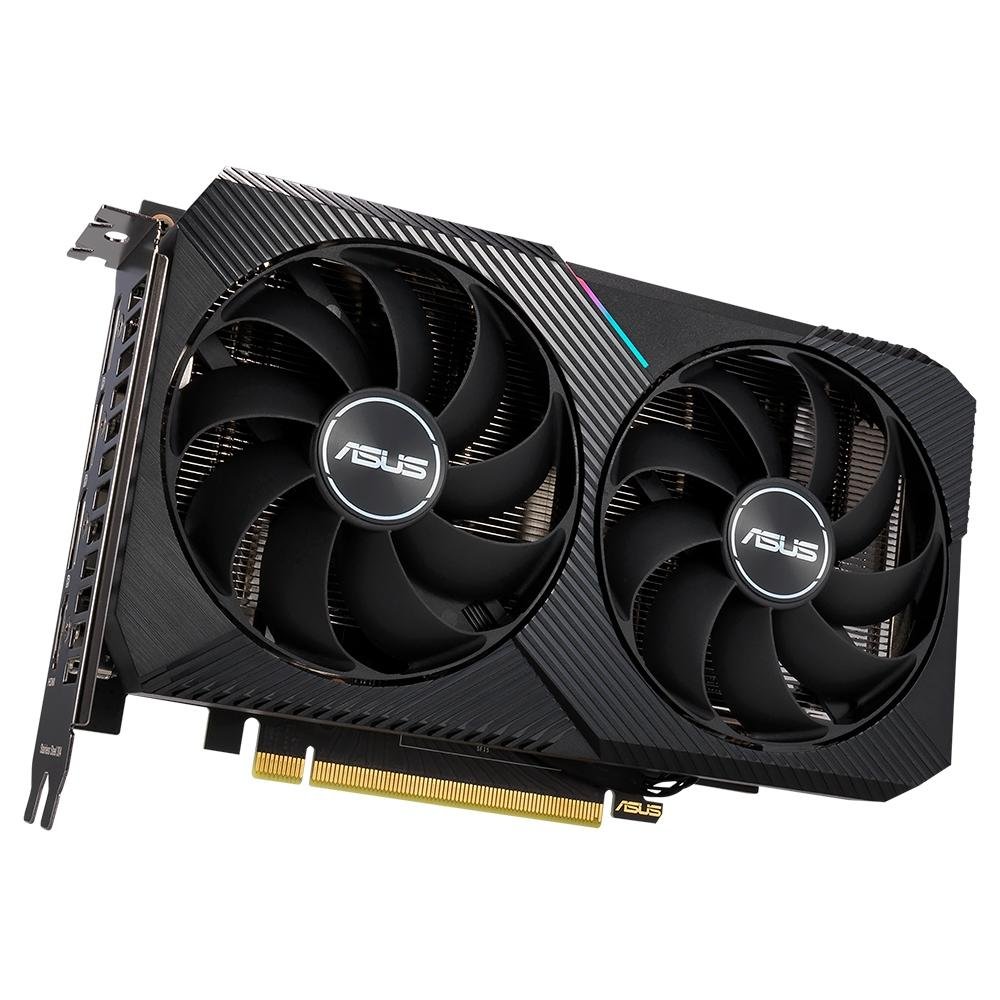 Placa de Vídeo RTX 3060 Asus Dual O12G V2 NVIDIA GeForce, 12GB GDDR6, LHR, DLSS, Ray Tracing - DUAL-RTX3060-O12G-V2 Placa de Vídeo RTX 3060 Asus Dual O12G V2 NVIDIA GeForce, 12GB GDDR6, LHR, DLSS, Ray Tracing - DUAL-RTX3060-O12G-V2