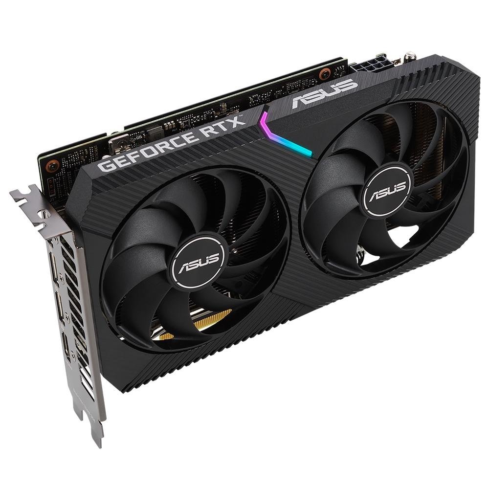 Imagem 13 de 15 do produto Placa de Vídeo RTX 3060 Asus Dual O12G V2 NVIDIA GeForce, 12GB GDDR6, LHR, DLSS, Ray Tracing - DUAL-RTX3060-O12G-V2