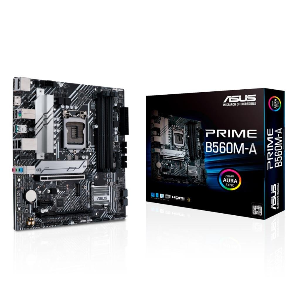 Imagem 4 de 10 do produto Placa-Mãe ASUS Prime B560M-A, Intel LGA1200, mATX, DDR4, Preto - 90MB17A0-M0EAYO