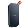 SSD Externo Portátil Sandisk, 480GB, USB, Leitura: 520MB/s, Preto e Laranja - SDSSDE30-480G-G25