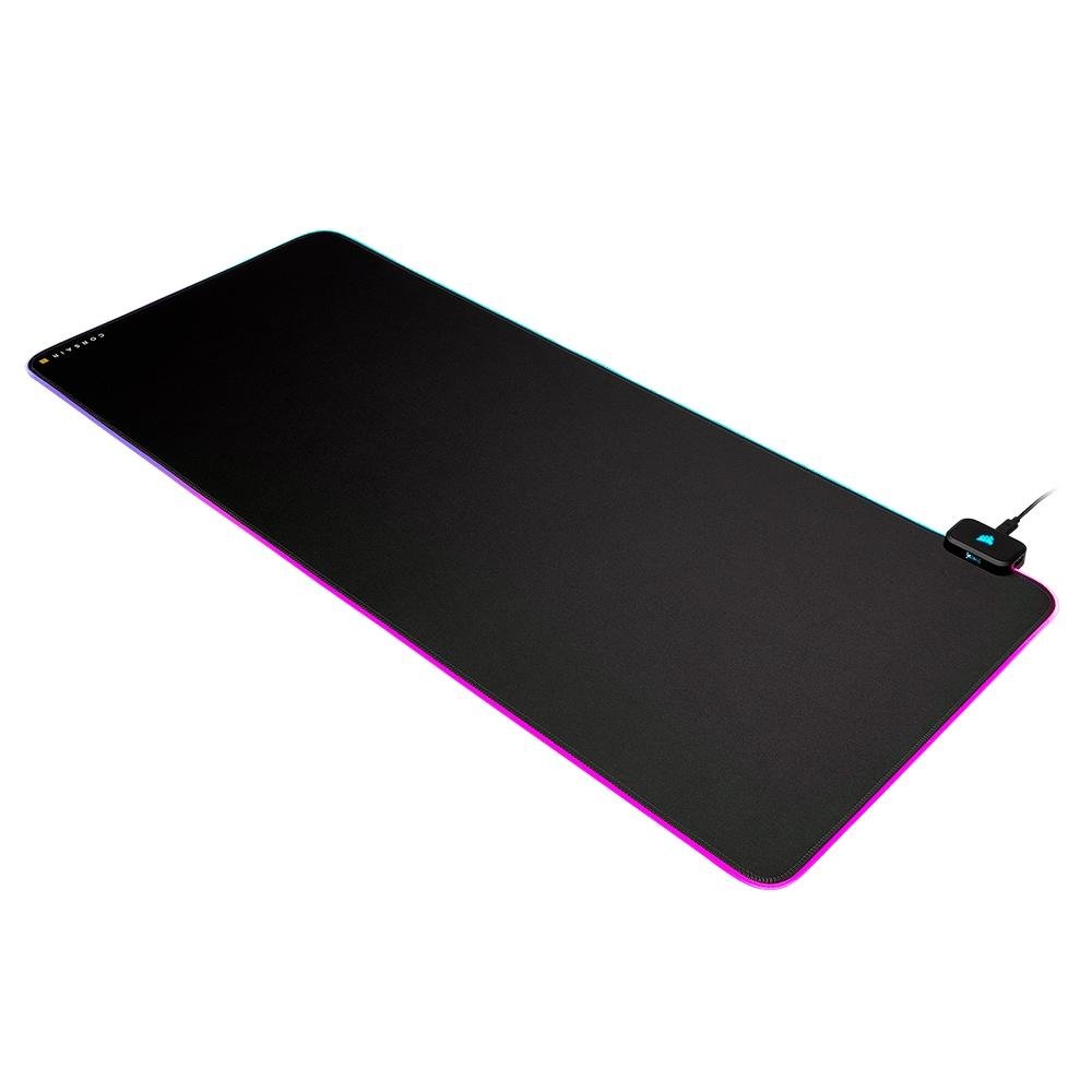 Imagem 3 de 10 do produto Mousepad Gamer Corsair MM700, RGB, Extra Grande (930x400mm), Preto - CH-9417070-WW