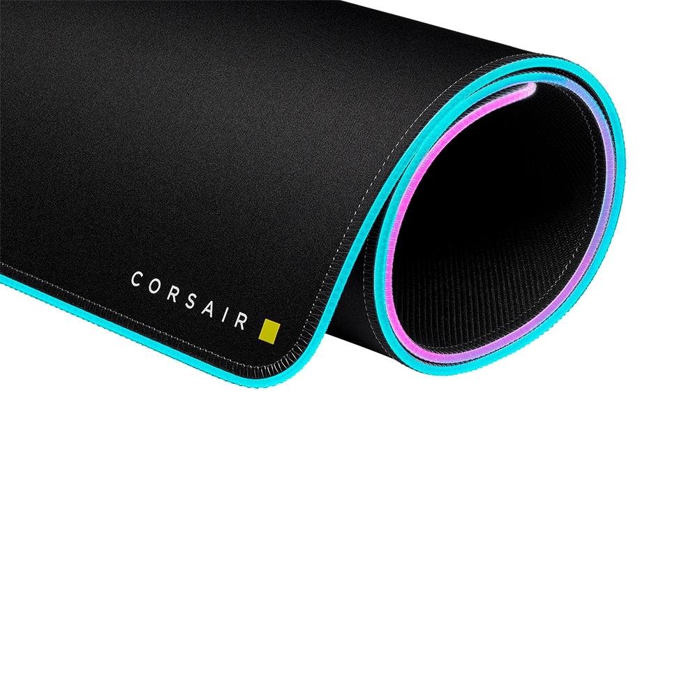 Imagem 7 de 10 do produto Mousepad Gamer Corsair MM700, RGB, Extra Grande (930x400mm), Preto - CH-9417070-WW