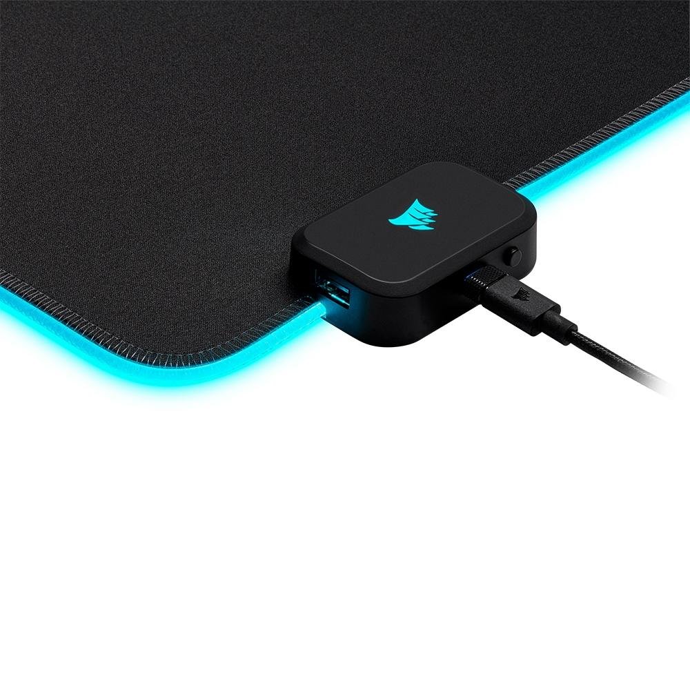 Imagem 9 de 10 do produto Mousepad Gamer Corsair MM700, RGB, Extra Grande (930x400mm), Preto - CH-9417070-WW
