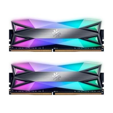 Memória XPG Spectrix D60G A memória XPG SPECTRIX D60G DDR4 possui em seu design uma exclusiva faixa de luz RGB dupla que oferece a maior área de super