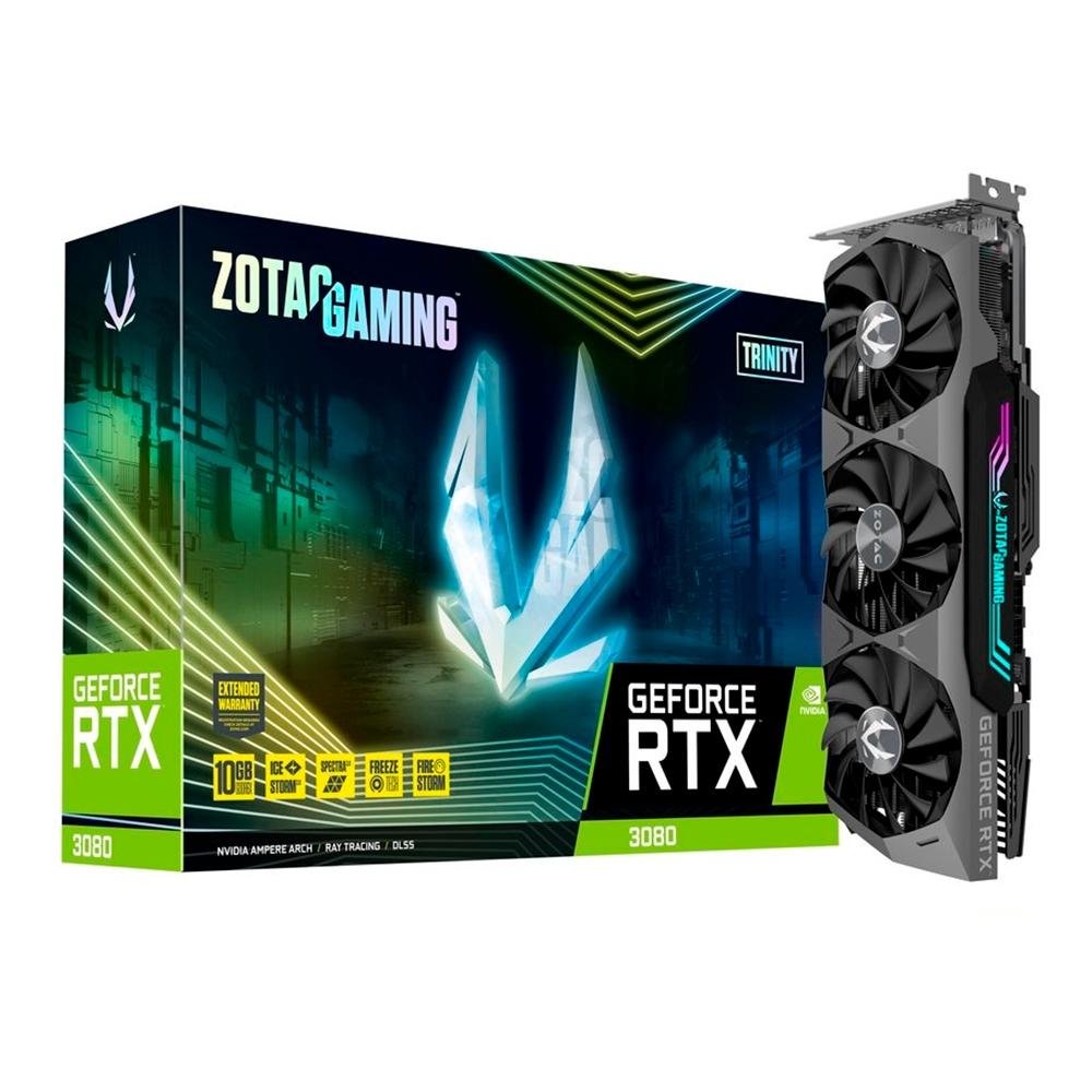 ZOTAC GeForce RTX 3080　非LHR版 Placa Vídeo ZOTAC GAMING GeForce RTX 3080 Trinity