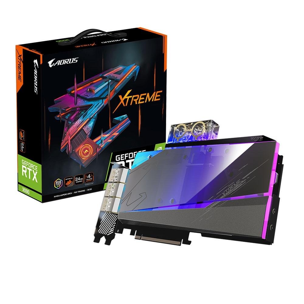 GIGABYTE AORUS GeForce RTX 3090 24GB 水冷 AORUS GeForce RTX™ 3090 XTREME WATERFORCE 24G Características