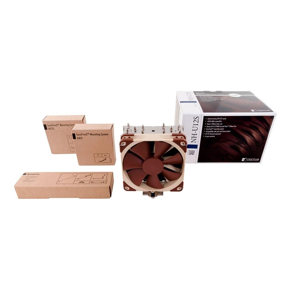 Imagem 4 de 4 do produto Air Cooler Noctua, AMD/Intel, 120mm, Marrom - NH-U12S