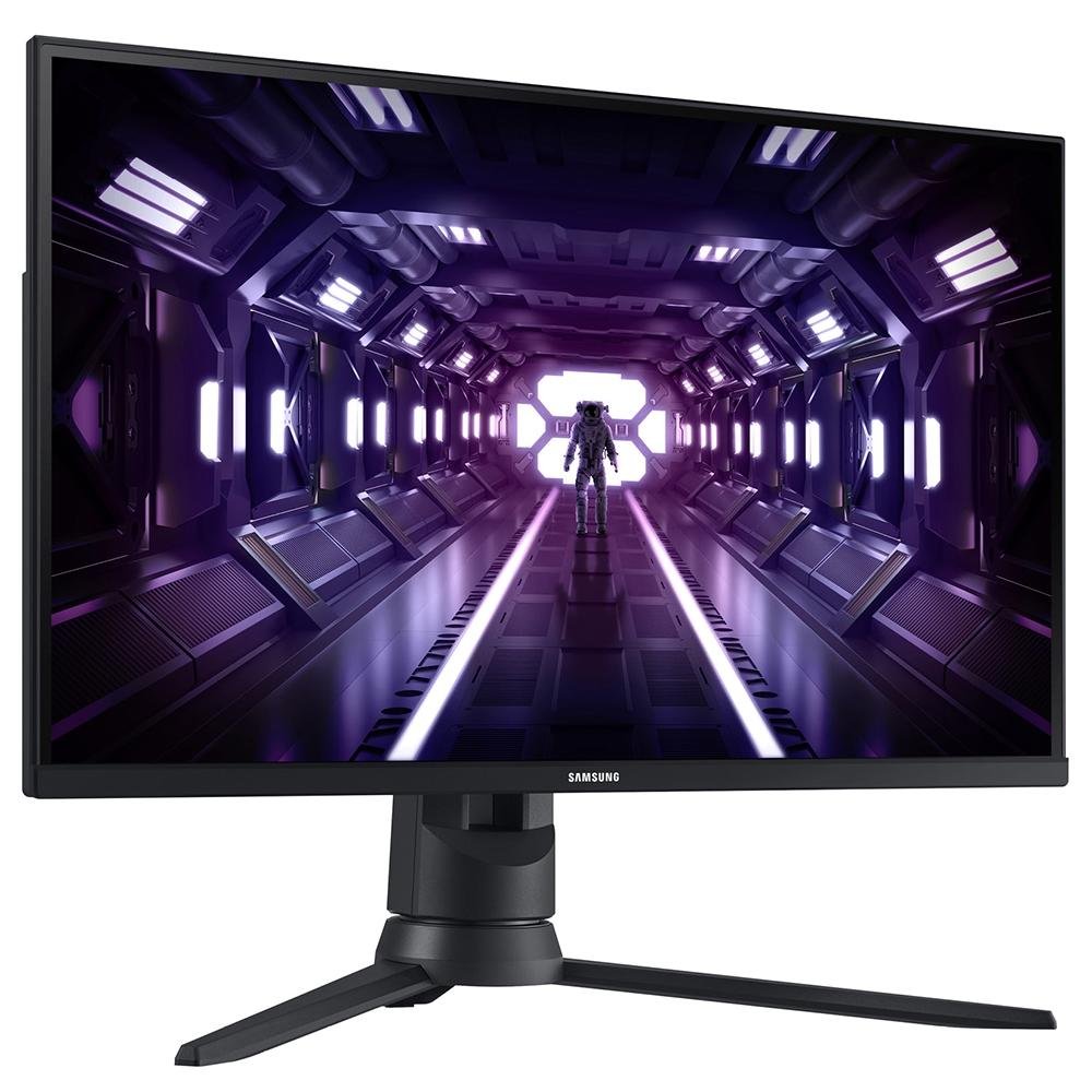 Imagem 2 de 13 do produto Monitor Gamer Samsung Odyssey G3 24" Full HD, 144Hz, 1ms, FreeSync Premium, HDMI e Displayport, Ajuste de altura, Preto - LF24G35TFWLXZD