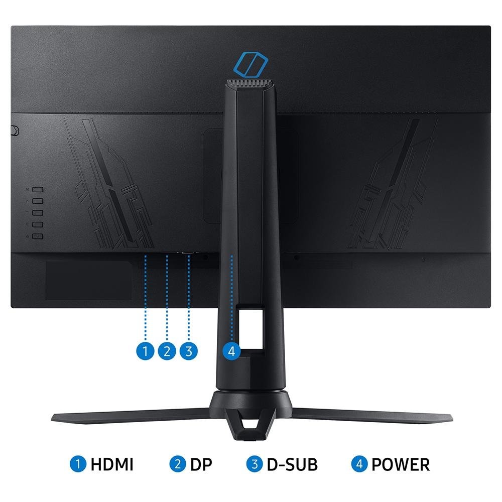 Imagem 9 de 13 do produto Monitor Gamer Samsung Odyssey G3 24" Full HD, 144Hz, 1ms, FreeSync Premium, HDMI e Displayport, Ajuste de altura, Preto - LF24G35TFWLXZD