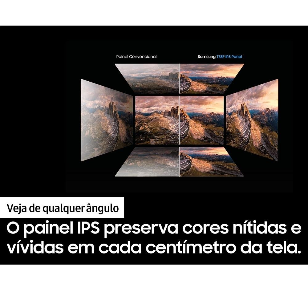 Imagem 17 de 17 do produto Monitor Samsung T350 27", FHD, 75Hz, IPS, HDMI, FreeSync - LF27T350FHLMZD